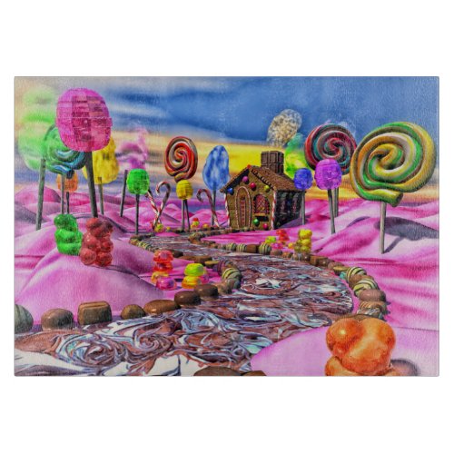 Pink Candyland Cutting Board