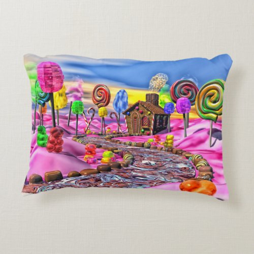 Pink Candyland Decorative Pillow