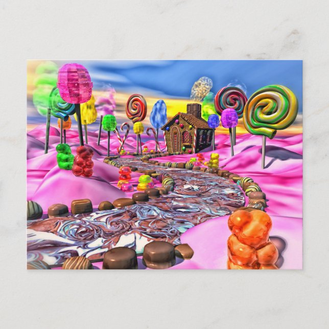 Pink Candyland Postcard (Front)