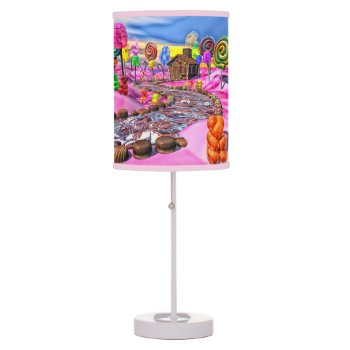 Pink Candyland Table Lamp by BonniePhantasm at Zazzle