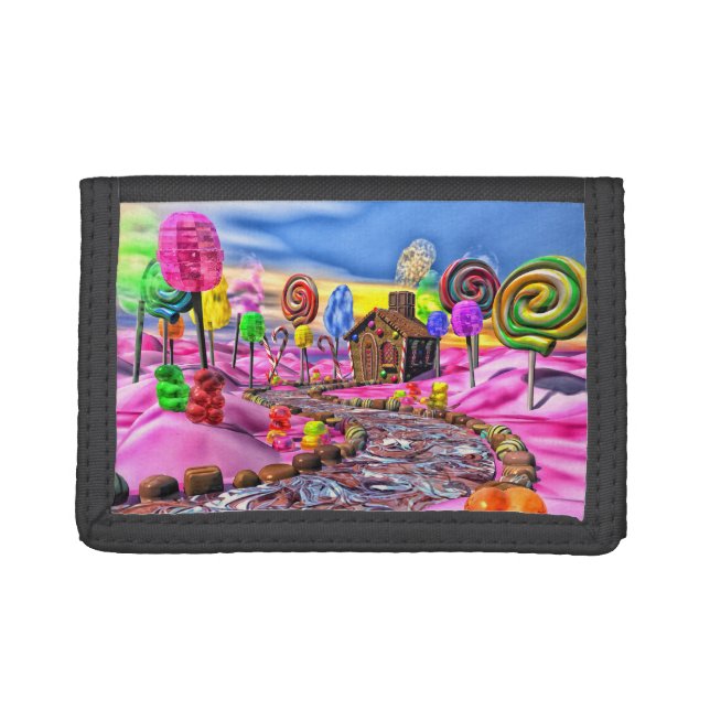 Pink Candyland Trifold Wallet (Front)