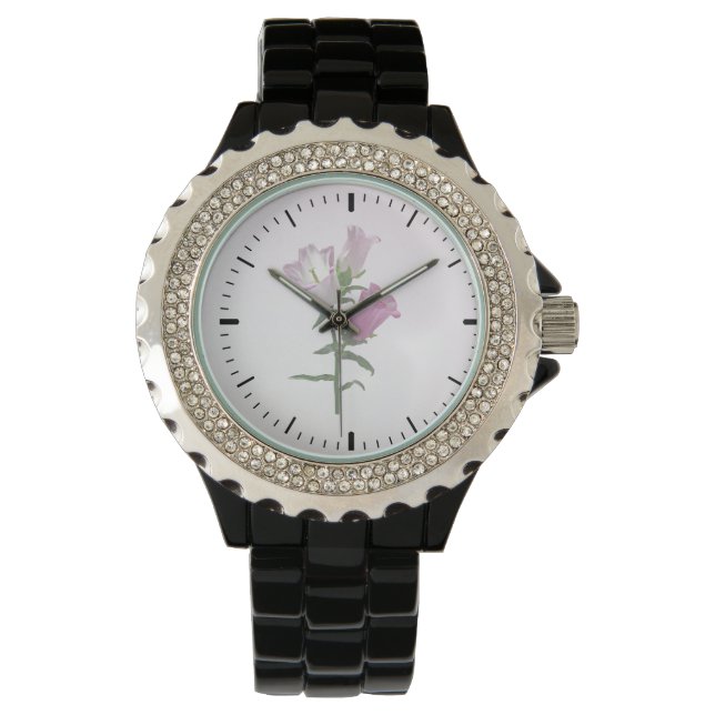 Pink Canterbury Bells Watch (Front)