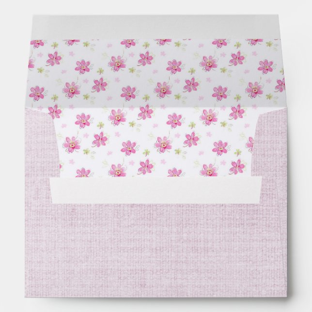 Pink Canvas Envelope (Back (Bottom))
