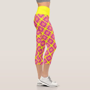 pink capri leggings