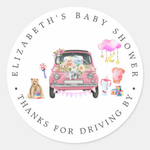 Baby Shower Stickers Perfect For Baby Shower Celebrations Zazzle