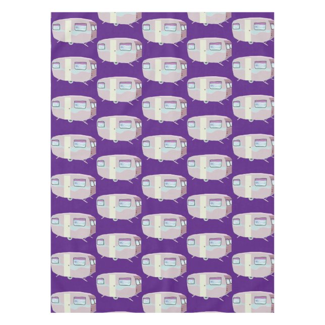 Pink caravan  tablecloth (Front)