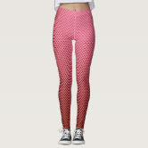 Pink carbon fiber patterned leggings