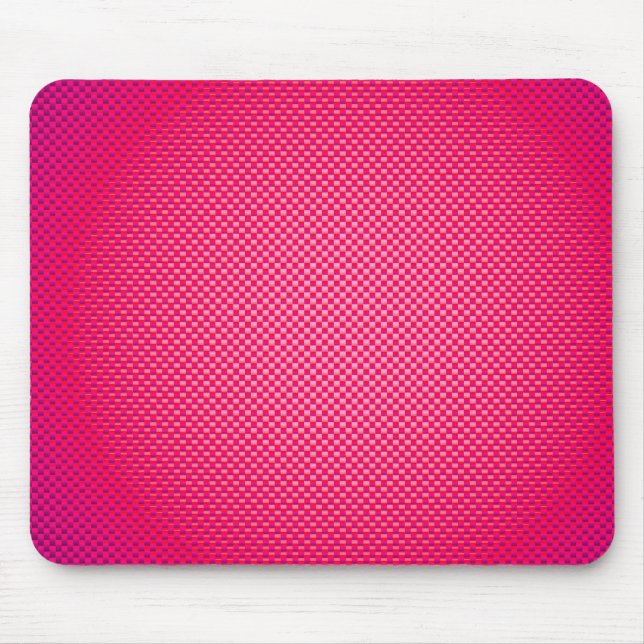 Pink carbon fiber patterned mouse pad (Front)