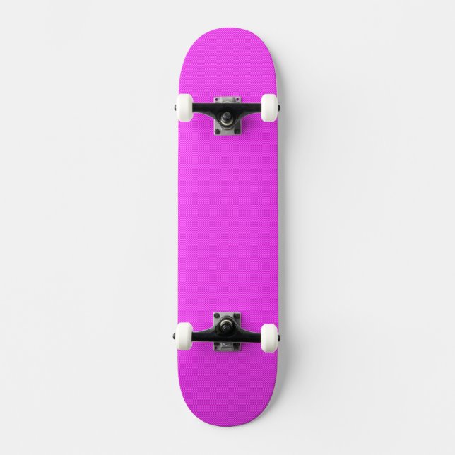 Pink Carbon Fiber Skateboard Deck (Front)