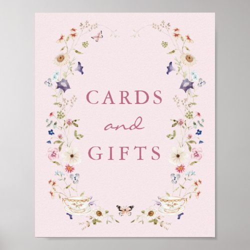 Pink Cards and Gifts Bridal Tea Poster