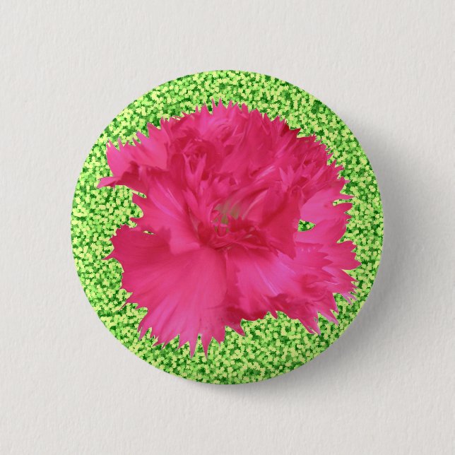 Pink Carnation Button (Front)