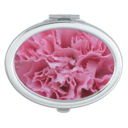 Pink carnation      compact mirror