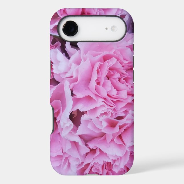 Pink carnation flowers Case-Mate iPhone case (Back)