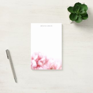 Pink Carnation Post-it Notes