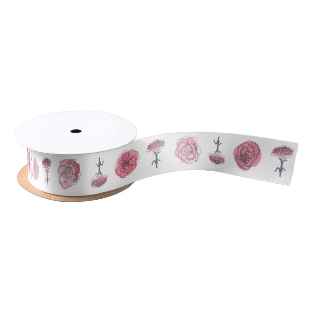 Pink Carnation Satin Ribbon (Spool)