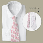 Pink Carnation Wedding Neck Tie<br><div class="desc">The "Pink Carnation Wedding Neck Tie" epitomizes trend-setting elegance within the wedding scene, appealing particularly to fashion-forward engaged couples seeking distinctive groomsmen gifts. This tie's design not only aligns seamlessly with the essence of spring and summer weddings but also exudes a timeless charm that complements modern tastes. For the groom,...</div>