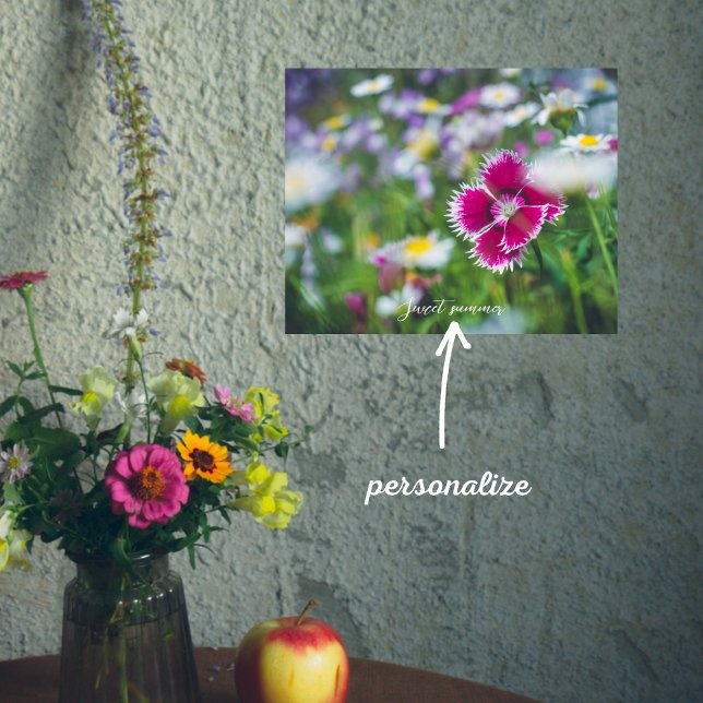 Pink carnation with daisies  poster (Creator Uploaded)