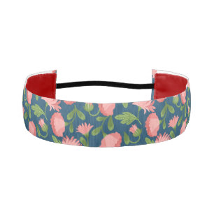 Pink Carnations Athletic Headband
