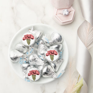 Pink Carnations Luxe Modern Floral Wedding Hershey®'s Kisses®