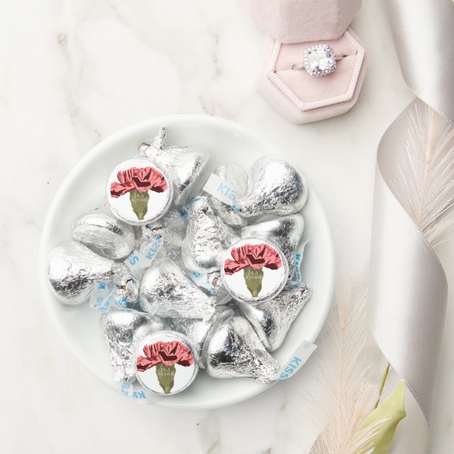 Pink Carnations Luxe Modern Floral Wedding Hershey®'s Kisses® (Wedding)