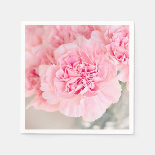Pink Carnations Paper Napkins