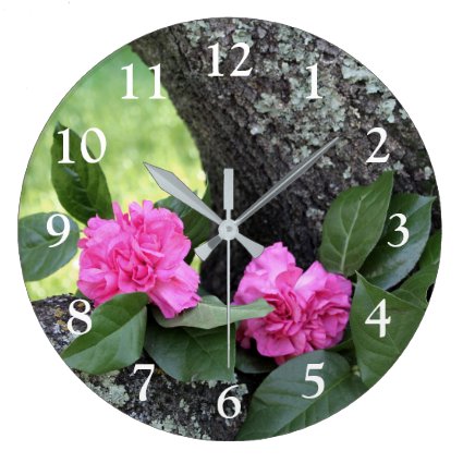 Pink Carnations Wall Clock