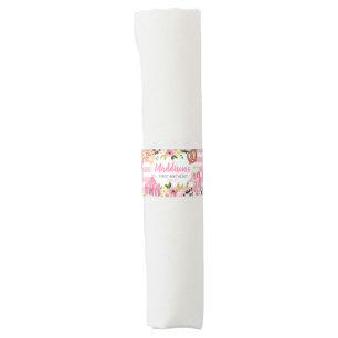 Pink Carnival Birthday napkin ring