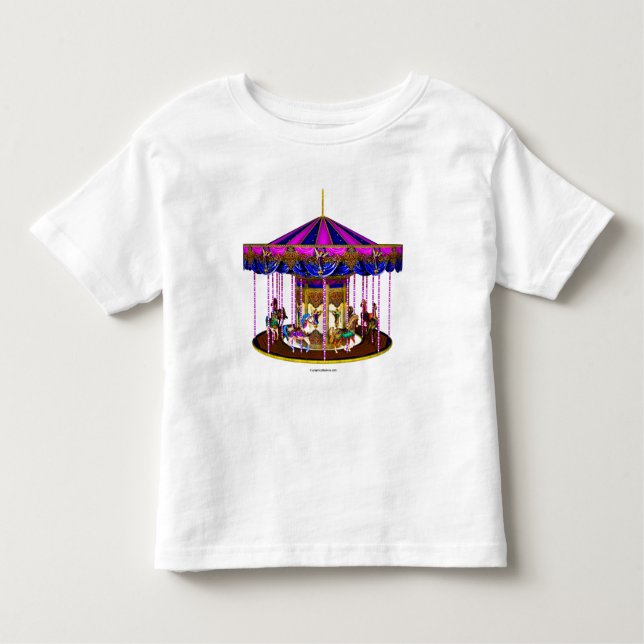 Pink Carousel Toddler Shirt (Front)