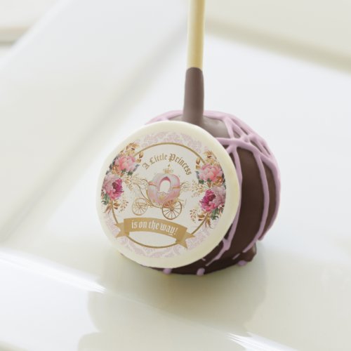 Pink Carriage Princess Fairytale Baby Shower  Cake Pops