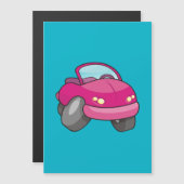 Pink Cartoon Car (Front/Back)