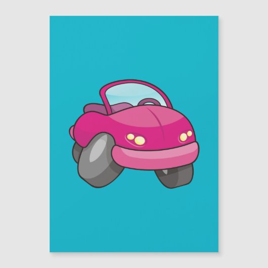 Pink Cartoon Car (Front)