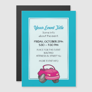 Pink Cartoon Car