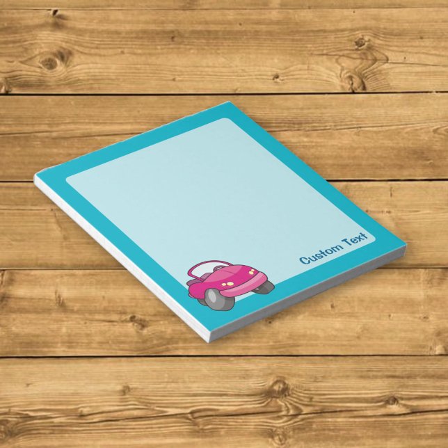Pink Cartoon Car Notepad (Creator Uploaded)