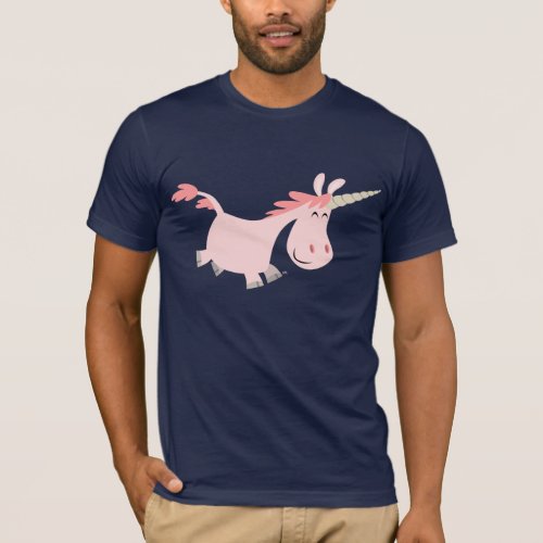 Pink Cartoon Unicorn  T_shirt