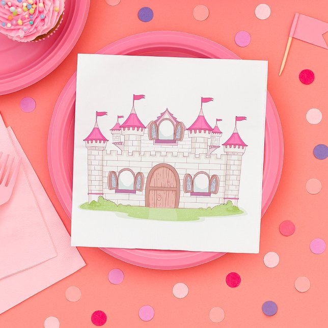 Pink Castle Napkins (Creator Uploaded)