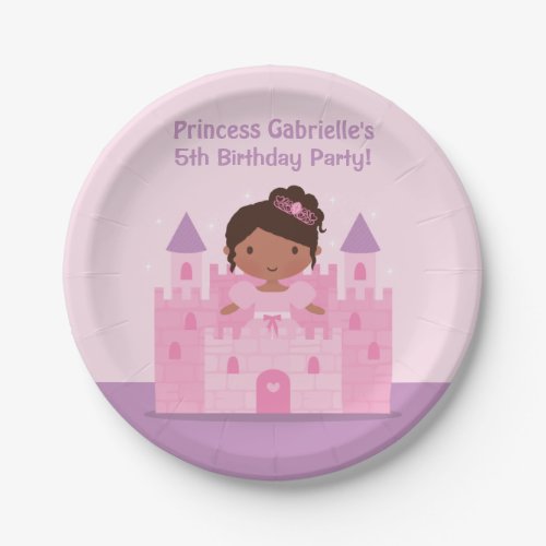 Pink Castle Princess Birthday Party Supplies Paper Plates