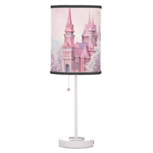 Pink Castle Table Lamp
