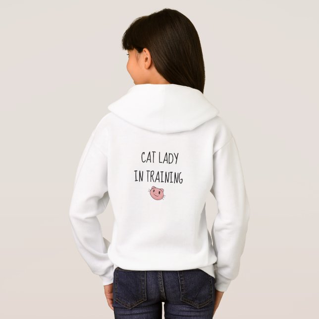 Pink cat hoodie (Back Full)