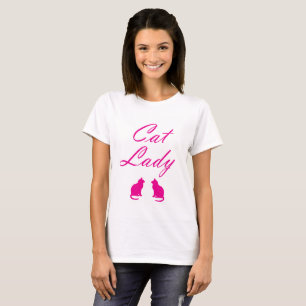 Pink cat lady T-Shirt