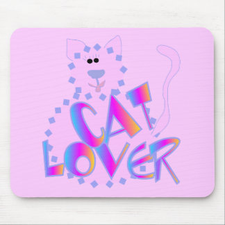 Pink Cat Lover Tshirts and Gifts Mouse Pad