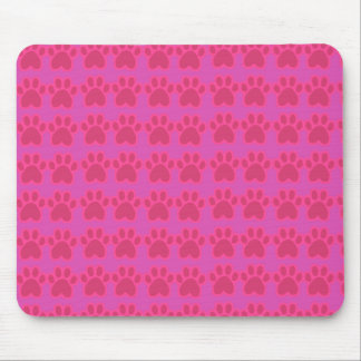 pink cat paw mouse pad