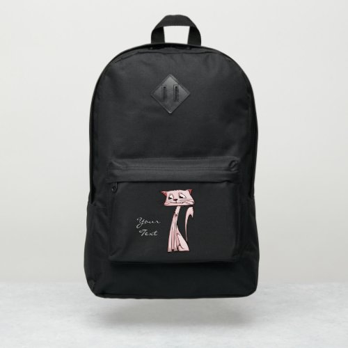 Pink Cat Port Authority Backpack