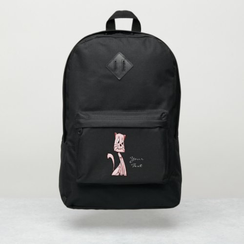 Pink Cat Port Authority Backpack