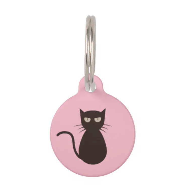 Pink Cat Tag | Zazzle