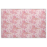 Pink Cat with Violin Fabric
