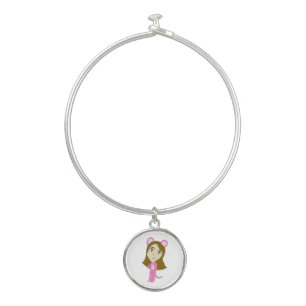 pink catgirl     bangle bracelet