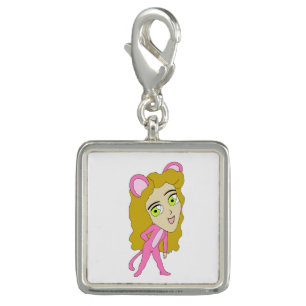 pink catgirl charm