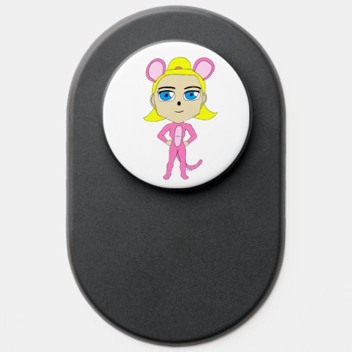 pink catgirl     PopSocket