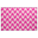 Pink Catstooth Fabric