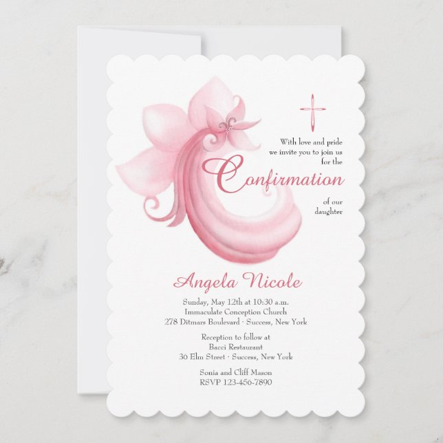 Pink Celebration Invitation (Front)